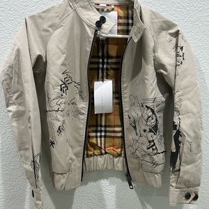 Authentic brand new with tags Burberry printed jacket.